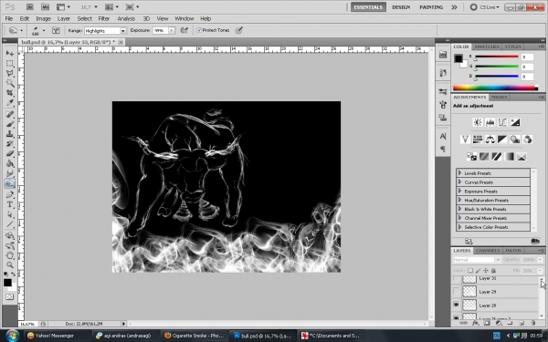 Creation of Smoke Bull: Step 14